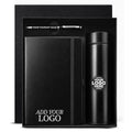Premium Customized Corporate Gift Set with Logo Printing | Notebook, Metal Pen & Smart Temperature Bottle