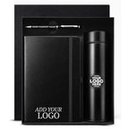 Premium Customized Corporate Gift Set with Logo Printing | Notebook, Metal Pen & Smart Temperature Bottle