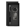 Premium Customized Metal Pen & Key chain Gift Set with Logo Printing | Executive Corporate Gift Box