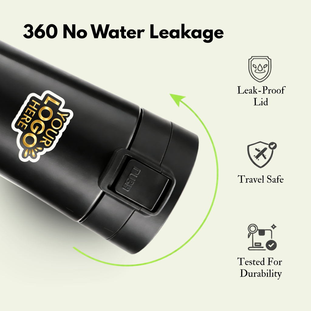 Premium Customized Travel Coffee Mug with Logo Printing | Insulated Leak proof Corporate Gift Tumbler