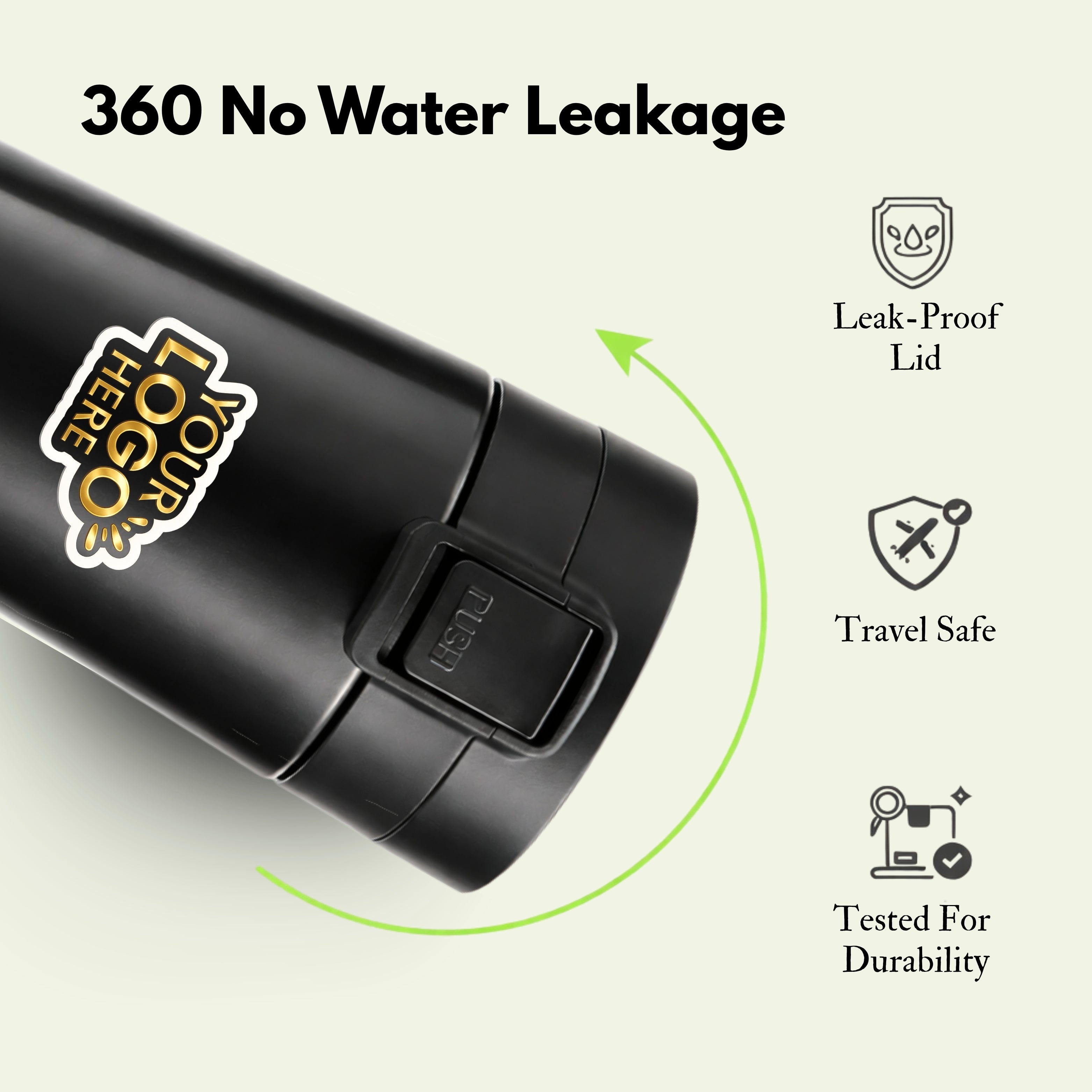 Premium Customized Travel Coffee Mug with Logo Printing | Insulated Leak proof Corporate Gift Tumbler