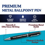 Premium Customized Corporate Gift Set with Logo Printing | Notebook, Metal Pen & Smart Temperature Bottle