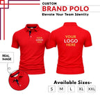 Premium Customized Cotton Polo T-Shirt with Company Logo Printing | Corporate Uniform Polo Neck T-Shirt for Men