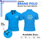 Premium Customized Cotton Polo T-Shirt with Company Logo Printing | Corporate Uniform Polo Neck T-Shirt for Men