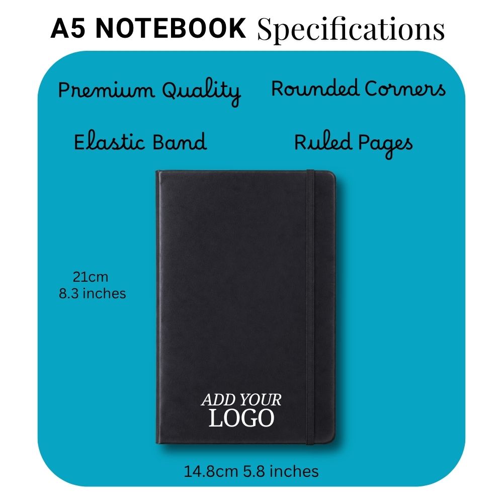 Premium Customized Corporate Gift Set with Logo Printing | Notebook, Metal Pen & Smart Temperature Bottle