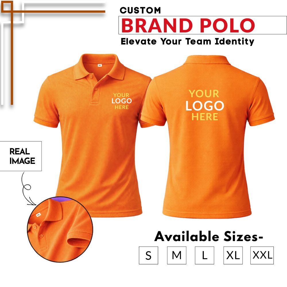 Customized Half Sleeve V-Neck Corporate T-Shirt for Men with Logo Printing | Premium Cotton Blend Team Wear & Promotional Apparel