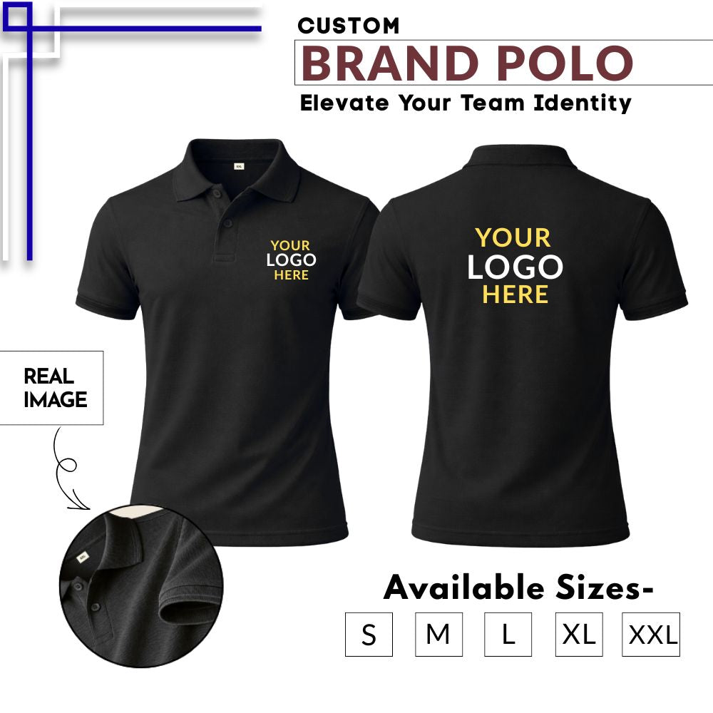 Customized Half Sleeve V-Neck Corporate T-Shirt for Men with Logo Printing | Premium Cotton Blend Team Wear & Promotional Apparel