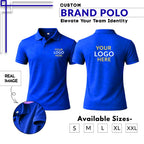 Customized Half Sleeve V-Neck Corporate T-Shirt for Men with Logo Printing | Premium Cotton Blend Team Wear & Promotional Apparel