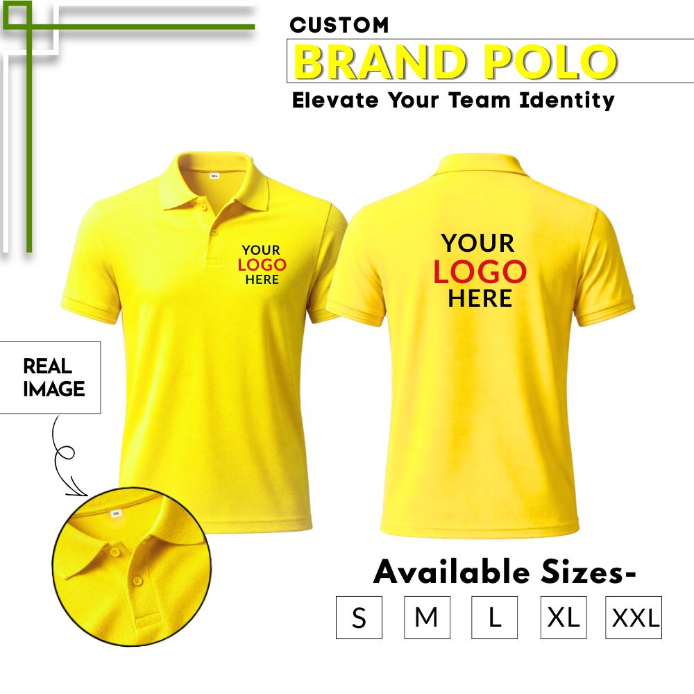 Customized Half Sleeve V-Neck Corporate T-Shirt for Men with Logo Printing | Premium Cotton Blend Team Wear & Promotional Apparel