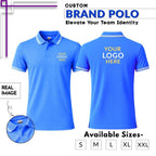Premium Customized V-Neck T-Shirt with Company Logo Printing | Cotton Blend Corporate & Promotional V-Neck Tee for Men