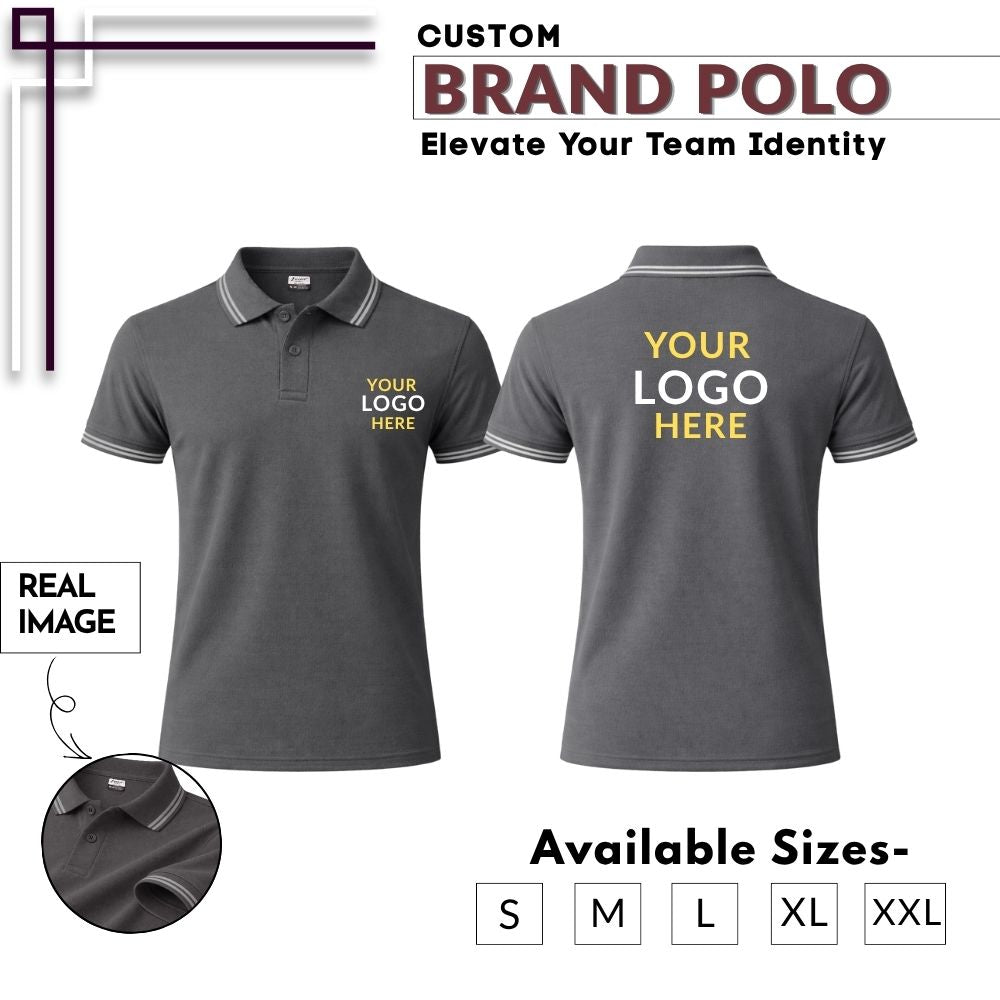 Premium Customized V-Neck T-Shirt with Company Logo Printing | Cotton Blend Corporate & Promotional V-Neck Tee for Men