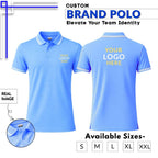 Premium Customized V-Neck T-Shirt with Company Logo Printing | Cotton Blend Corporate & Promotional V-Neck Tee for Men