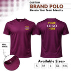 Premium Customized Round Neck T-Shirt with Company Logo Printing | Cotton Blend Corporate & Promotional T-Shirt for Men