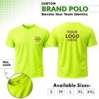 Premium Customized Round Neck T-Shirt with Company Logo Printing | Cotton Blend Corporate & Promotional T-Shirt for Men