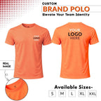 Premium Customized Round Neck T-Shirt with Company Logo Printing | Cotton Blend Corporate & Promotional T-Shirt for Men