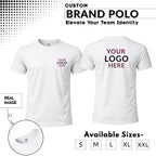 Premium Customized Round Neck T-Shirt with Company Logo Printing | Cotton Blend Corporate & Promotional T-Shirt for Men